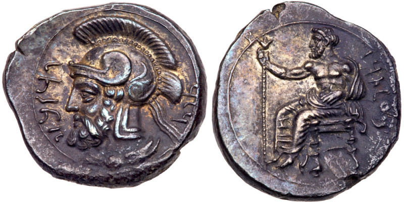Cilicia, Tarsos. Pharnabazos. Silver Stater (10.81 g), Persian general, 380-374/...