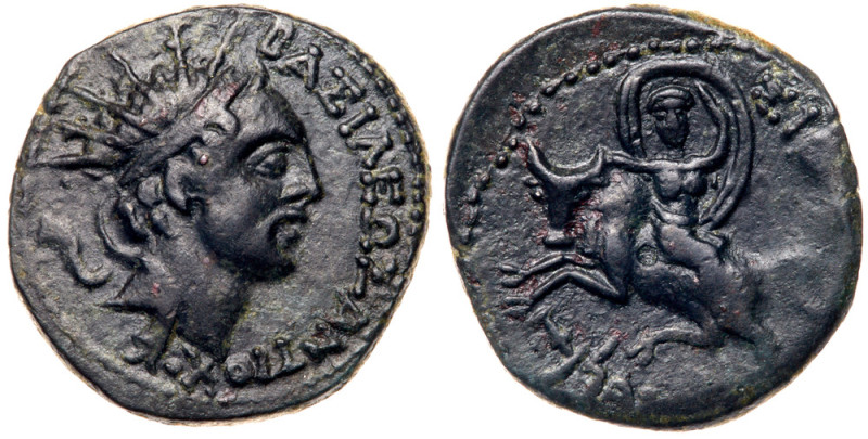 Seleukid Kingdom. Antiochos IV Epiphanes. &AElig; (3.23 g), 175-164 BC. Sidon, q...