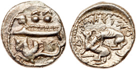 Phoenicia, Byblos. Aynel. Silver 1/16 Shekel (0.89 g), ca. 350-326 BC