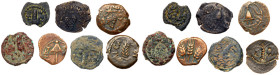 7-Piece Lot of Judaean Bronzes.