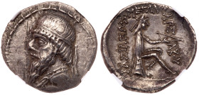Parthian Kingdom. Mithradates I, c. 164-132 BC. Silver Drachm (3.65g)