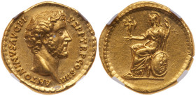 Antoninus Pius. Gold Aureus (7.41 g), AD 138-161