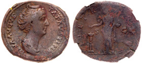 Faustina Senior, wife of Antoninus Pius. AD 138-140. AE Sestertius (27.66 g)