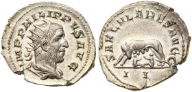 Philip I. Silver Antoninianus (3.51 g), AD 244-249