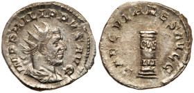 Philip I, AD 244-249. Silver Antoninianus (22 mm 3.77 g)