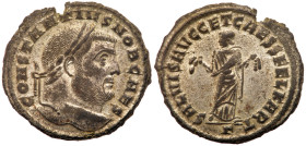 Constantius I, AD 305-306. Billon Follis (24 mm 8.1 g)
