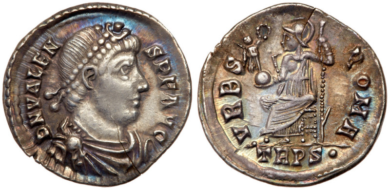 Valens. Silver Siliqua (2.04 g), AD 364-378. Treveri, AD 367-375. D N VALENS P F...