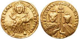 Basil I, the Macedonian. Gold Solidus (4.40 g), 867-886