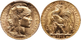 France. 20 Francs, 1914