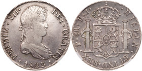 Bolivia. 8 Reales, 1823-PJ (Potosi)