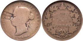 Canada. 25 Cents, 1875-H