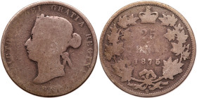 Canada. 25 Cents, 1875