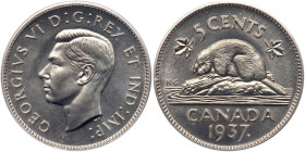 Canada. Matte Specimen 5 Cents, 1937