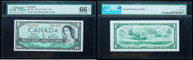 Canada. 1 Dollar, 1954 Devil's Face
