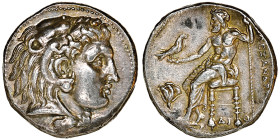 Royaume de Macedonie
Alexandre III le Grand 336-323 avant J.-C.
Tetradrachme, Memphis, 336-323 BC, AG 17.23 g. Ref : Müller 124, Price, 3971
Ex NGSA 5...