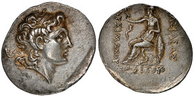Royaume de Macedonie
Lysimachus 306-281 avant J. C. 
Tetradrachme, posthumous, Abydus, 180-150 avant J. C. AG 16.80 g.
Ref : H. B. Mattingly, The Ma'a...