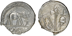 Julius Caesar 
Denarius, atelier militaire, 44 avant J.C., AG 3.90 g. Ref : Craw. 443/1, CRI 9, Syd. 1006, RSC 49 Conservation : NGC Choice AU 4/5 , 3...