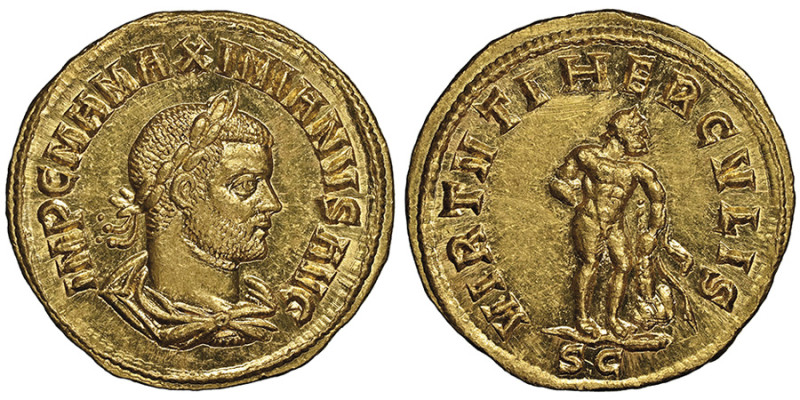 Maximian Herculeus 286-305
Aureus, Cyzicus, AD 286-287, AU 5.48 g.
Avers : IMP C...