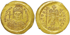 Justinianus I 527-565
Solidus, Rome, 537-542, AU 4.40 g.
Ref : Hahn 29, Sear 289
Conservation : NGC AU 5/5, 3/5 light scuff