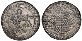 Mansfeld
Friedrich Christoph & David, 1620-1628
Taler, Eisleben, 1625 AK, AG
Ref : Dav. 7013
Conservation : NGC MS 62. Top Pop: le plus beau gradé.