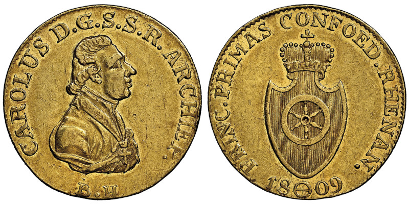 Confederation du Rhin
Karl Von Dalberg Archevêque de Mayence, 1802-1813
Ducat, 1...