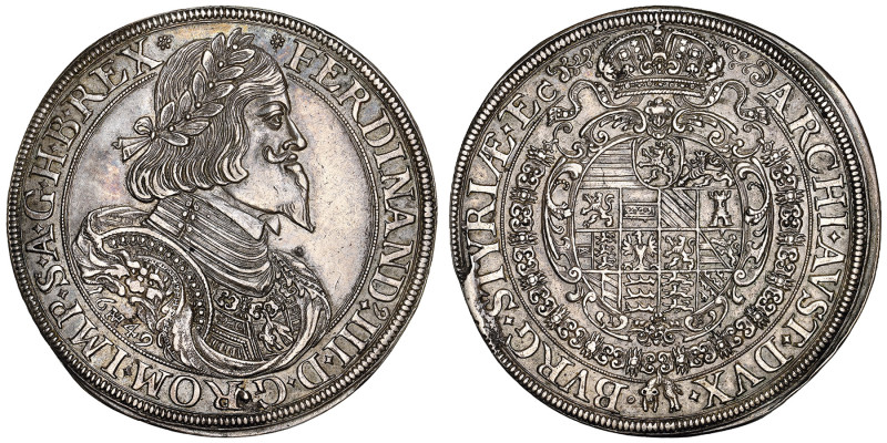 Ferdinand III 1637-1657
Taler, Graz, 1649, AG
Ref : Dav 3190
Conservation : NGC ...