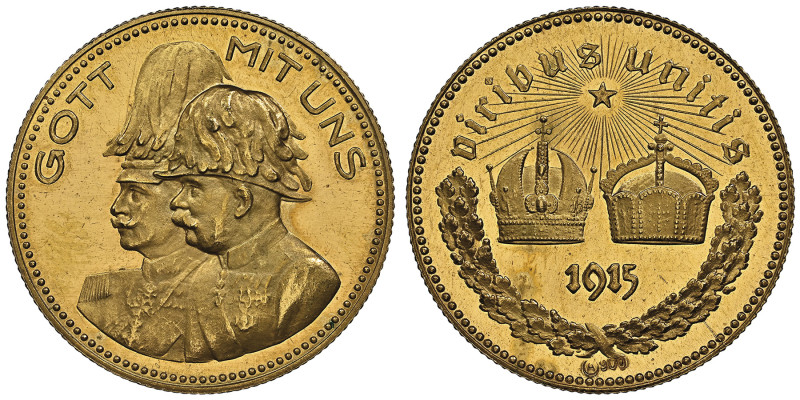 Franz Joseph I 1848-1916 Médaille en or, 1915, AU 7.99 g. 21.5 mm
Ref : Hauser 1...
