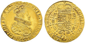 Brabant
Felipe IV 1621-1665
Double Souverain, 1636, Bruxelles, AU 11.23 g.
Ref : Tauler-907, Delm-177 Conservation : TTB