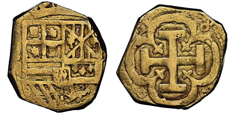 Carlos II 1693-1699
8 Escudos, Barcelone, ND, AU 26.61 g.
Ref : Cal 2008 Tipo1, ...