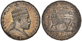 Ethiopia
Menelik II 1889-1913 Birr, EE 1887 (1894), AG 27.93 g.
Ref : KM#5
Conservation : NGC MS 63