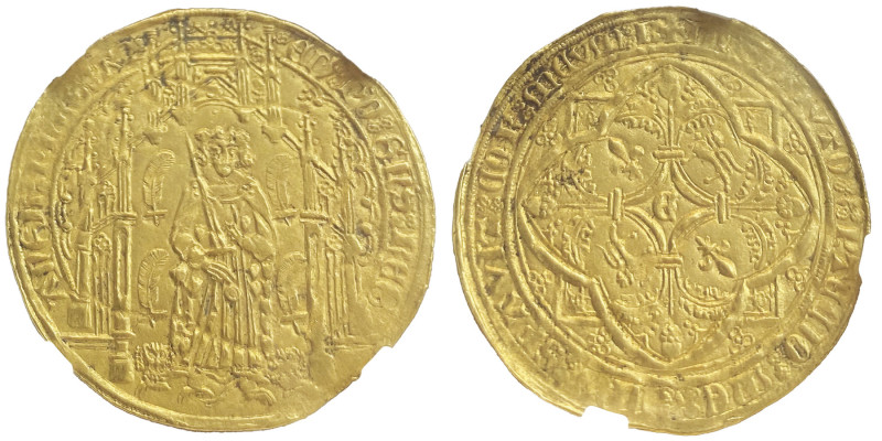 Aquitaine
Édouard IV, le Prince Noir (1362-1372)
Pavillon, seconde émission (E a...