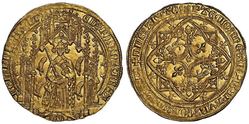 Aquitaine
Édouard IV, le Prince Noir (1362-1372) 
Pavillon d'or ou noble guyenno...