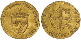 Francois I 1515-1547 Ecu d'or au soleil, Rouen, AU 3.42 g. Ref : Dup. 775, Fr. 347
Conservation : NGC MS 61