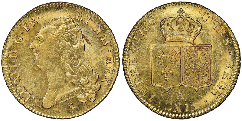Louis XVI 1774-1792
Double Louis d'or, Paris 1786 A, AU 15.28 g. Ref : G. 363, F...