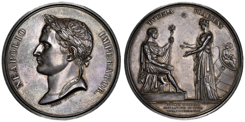 Premier Empire 1804-1814
Grande médaille d'argent, Fête pour le couronnement, an...
