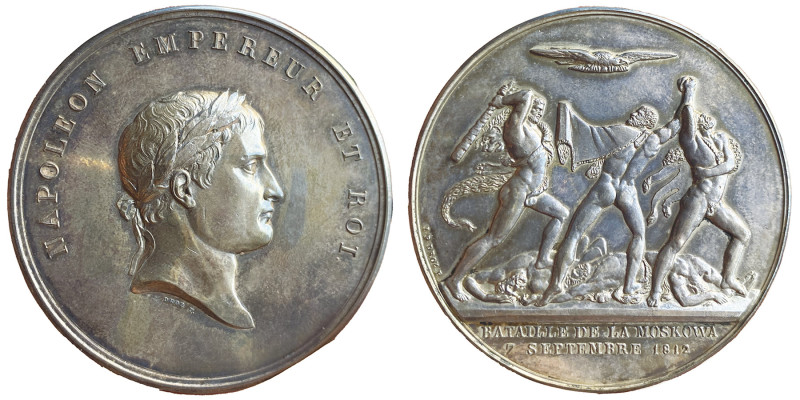 Premier Empire 1804-1814
Médaille en argent, bataille de la Moscova ou de Borodi...