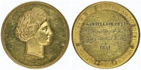 IIe République 1848-1852
Médaille en or 1851, AU 27.91 g. 35 mm par Dubois Poinçon main et OR
Revers : COMICE AGRICOLE DU DEPARTEMENT DE LA MARNE 1821...