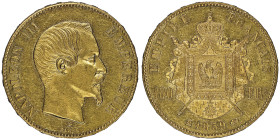 Second Empire 1852-1870
100 Francs, Strasbourg, 1859 BB, AU 32.25 g.
Ref : G.1136, Fr. 581
Conservation : NGC MS 60