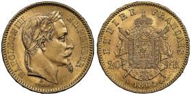 Second Empire 1852-1870
20 Francs, Paris, 1864 A, AU 6.45 g. Ref : G. 1062 Fr. 584
Conservation : NGC MS 65