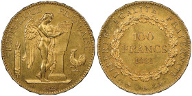 Troisième République 1870-1940
100 Francs, Paris, 1881 A, AU 32.25 g. Ref : G. 1137, Fr. 590
Conservation : NGC MS 63