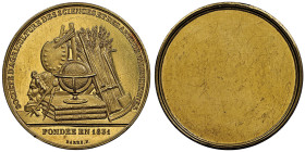 Troisième République 1870-1940
Médaille en or Uniface Valenciennes, Société d'agriculture, des sciences et des arts, Paris, fondée en 1831 (1860-1880)...