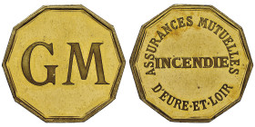 Troisième République 1870-1940
Jeton en or GM - Assurances Mutuelles Incendie d'Eure-et-Loir, AU 12.39 g. poinçon tête d'aigle 24.5 mm
Ref : Gail n. 1...