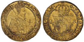 James I 1603-1625
Unite, London, 1605-1606 (rose), AU 9.99 g. Ref : S. 2619, Fr. 234
Conservation : NGC AU 55. Superbe exemplaire
