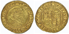 James I 1603-1625
Crown, London, 1611-1612 (tower),
AU 2.36 g.
Ref : S. 2625, Fr. 236
Conservation : NGC MS 62. Top Pop: le plus beau gradé.