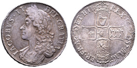 James II 1685-1688
Crown, 1687 TERTIO, AG 30.46 g.
Ref : S. 3407; ESC 743
Conservation : presque Superbe