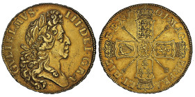 William III, 1694-1702
5 Guineas, 1701, AU 41.69 g.
Avers : GVLIELMVS III DEI GRA Tête laurée à droite
Revers : MAG BR FRA ET HIB REX 1701. Écu couron...