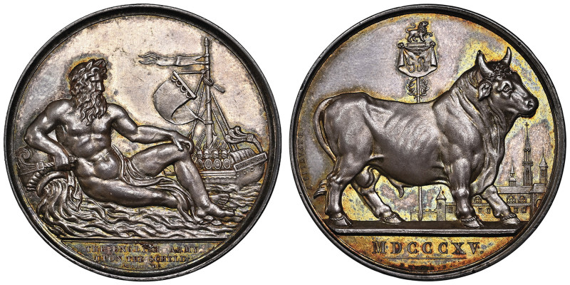 George III 1760-1820
Médaille en argent, Armée anglaise aux Pays-Bas en 1815, AG...