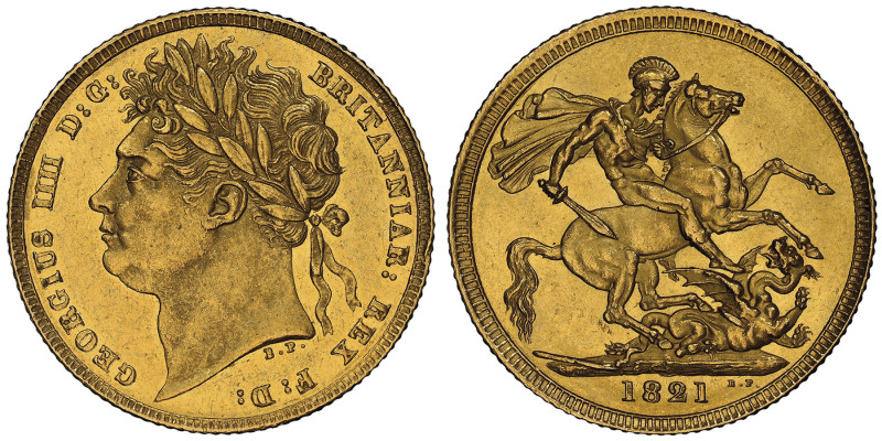 George IV 1820-1830
Sovereign, 1821, AU 7.98 g.
Ref : S. 3800, Fr. 376a
Conserva...