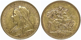 Victoria 1837-1901
5 Pounds, 1893, AU 39.9 g.
Ref : S. 3872, Fr.394
Conservation : NGC AU 55