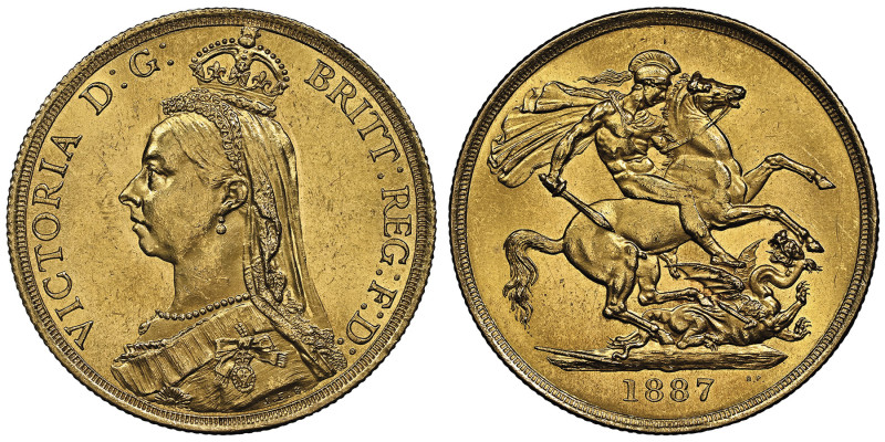 Victoria 1837-1901
2 Pounds, 1887, AU 15.97 g. Ref : S. 3865, Fr.391 Conservatio...